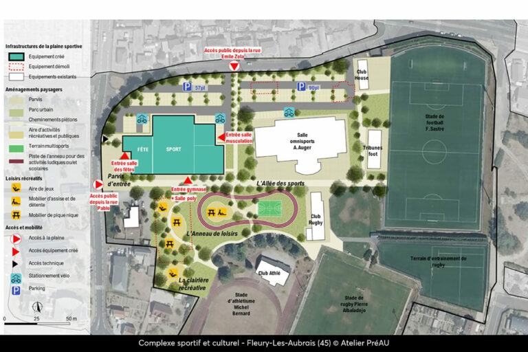 31 - Fleury Aubrais - Complexe sportif et culturel - AP-01